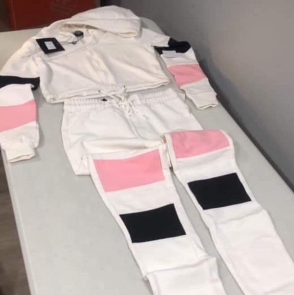 White crop top jumpsuite